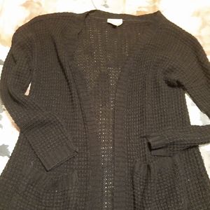 Black Cardigan Sweater